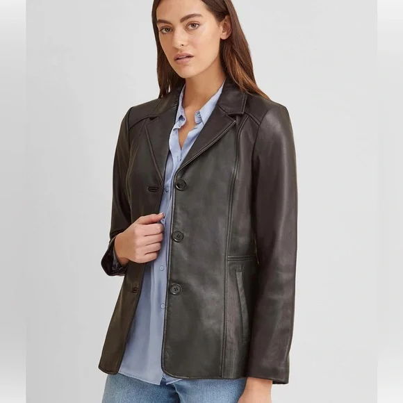 Vintage Wilsons Women’s Black Leather Jacket - Picture 12 of 14